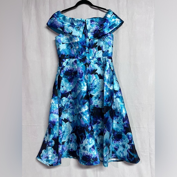 Alex Evenings Printed Mikado Cocktail Dress Size 8 NWOT - Picture 4 of 5